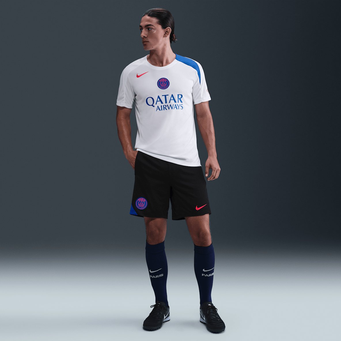 NIKE ナイキ パリサンジェルマン 上下 セット ゲームウェア ハーフパンツ ナイキ パリサンジェルマン コラボ PSG ロゴ ハーフパンツ NIKE